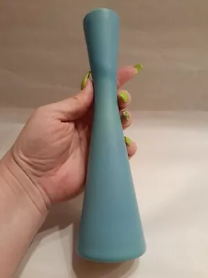 Vintage Van Briggle Bud Vase/Candlestick Turquoise BlueSigned CO Springs CO MCM • $74