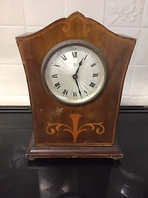 German Hac Inlaid Mantel Clock Working • £35