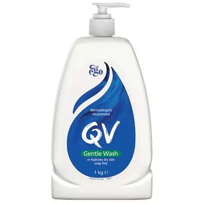 Ego Qv Wash Gentle 1L Rehydrates Dry Sensitive Skin Soap Free • $12.24
