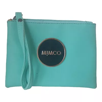 Mimco Turquoise Wallet Clutch With Black Hardware Size 15 X 10 CM • $16.28