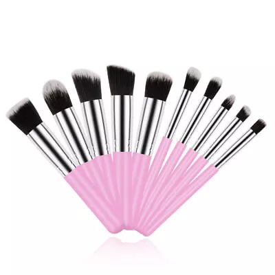 10pcs Pro Pencil Makeup Brushes Kabuki Face Powder Eyeshadow Blush Brush • $2.99