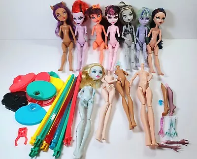 Monster High Doll Parts Lot Stands Replacement Arms Legs Lagoona Cleo Clawdeen • $20