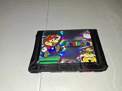 Mario Brothers Trifold Wallet Small Hook And Eye Closure • $7.99