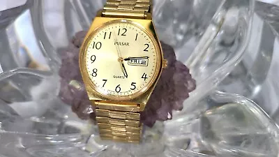 Vintage Pulsar Watch By Seiko Gold Tone Men’s Watch • $35