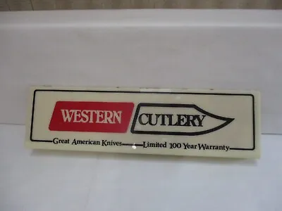 Vintage Western Cutlery Store Display Case Marquis Sign - 19'' X 5.25'' • $44.95
