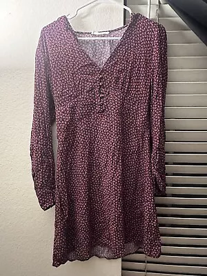 MNG Women’s Red Purple Flower Dress Pre-owned • $8