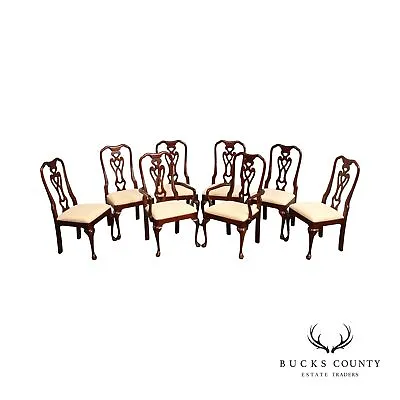 $1695 • Buy Pennsylvania House Queen Anne Style Set Of Eight Cherry Dining Chairs