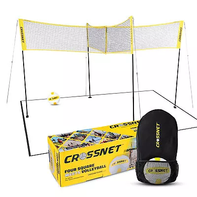 Crossnet 4 Way Adjustable Volleyball Net And Volleyball Game Set (Open Box) • $85.79