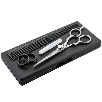 Scissors Set For Hair Cutting With Comb Professional Barber Salon Hairdressing • £8.99