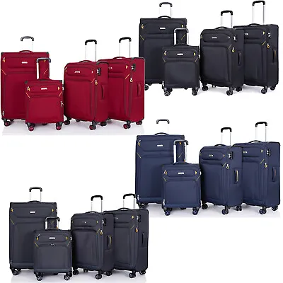 £37.99 • Buy 4 Wheel Suitcase Spinner Expandable Lightweight Luggage Trolley Case Bag LocK
