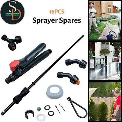 16PCS Sprayer Parts Heavy Duty High Pressure Spray Nozzles Lance Replacement UK • £11.27