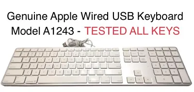 Genuine Apple Wired USB  Keyboard Model A1243 • $21.88