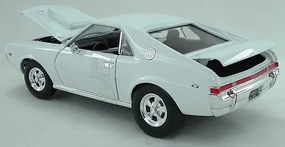 1969 AMX HURST Super Stock WHITE 1:18 Auto World 979 • $149.95