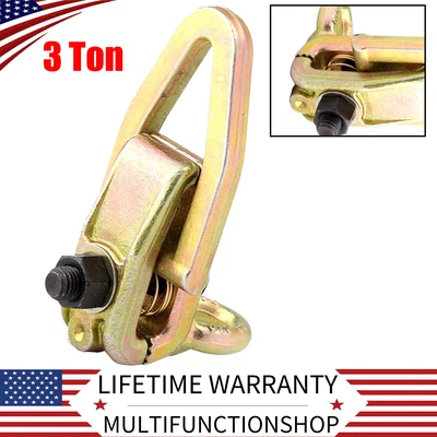 $19.99 • Buy 3 Ton TWO-WAY Frame Back Self-Tightenin​g Grips & Auto Body Repair Pull Clamp US