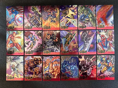 1995 Marvel Metal - Metal Blaster - Complete Set Of 18 - Mint! • $59.99