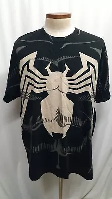 Vintage Y2k Marvel Mad Engine Venom T Shirt Men 2XL XXL Cotton Black Spiderman  • $24.95