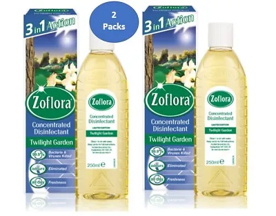 £13.99 • Buy 2X Zoflora Concentrated Disinfectant Twilight Garden 250ml (2 Packs) 
