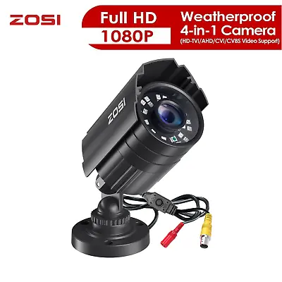 ZOSI 1080P CCTV Camera Home Security 3000TVL HD Outdoor 80FT Night Vision Metal • £13.06