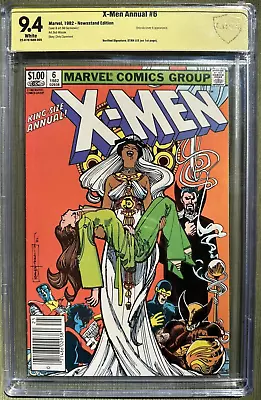 X-Men Annual #6 Signed Stan Lee CBCS 9.4 Newsstand 1982 Marvel Comics Dracula • $369.99