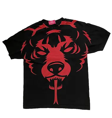 Mishka T-shirt Red Bear Black T-shirt Medium Rare Streetwear • $19.99