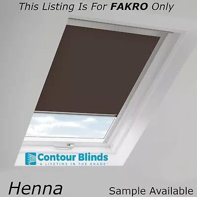 Blackout Blinds For Fakro Roof Windows Skylights In Henna Brown Colours • £0.99