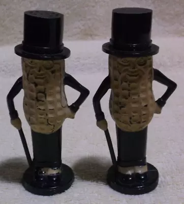 Antique Collectible Planter's  Mr. Peanut  Salt & Pepper Shakers (approx. 1960s) • $9.47