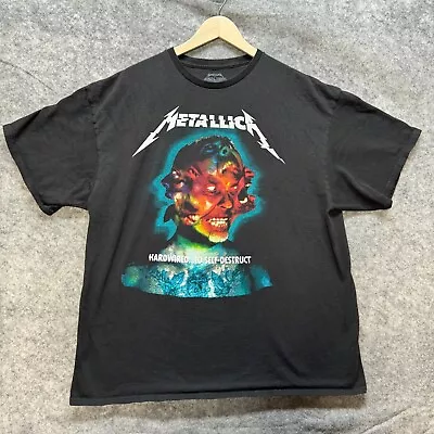 Metallica T Shirt Mens 2X Black Tour Tee 2017 WorldWired Hardwired Self Destruct • $24.99