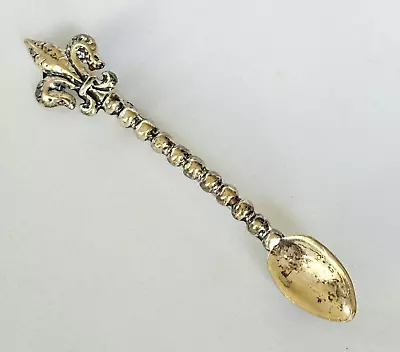 Vintage Sterling Silver By Jewelart Figural Spoon Brooch Pin Fleur De Lis • $21