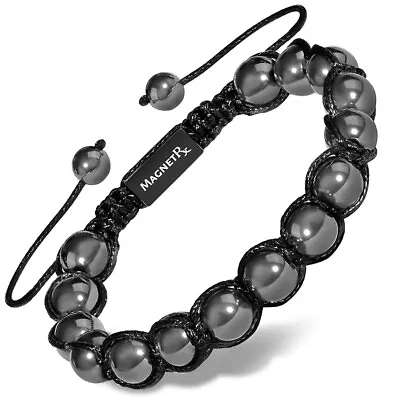 MagnetRX Hematite Magnetic Therapy Bracelet - Pain Relief Beaded Magnet Bracelet • $39.95