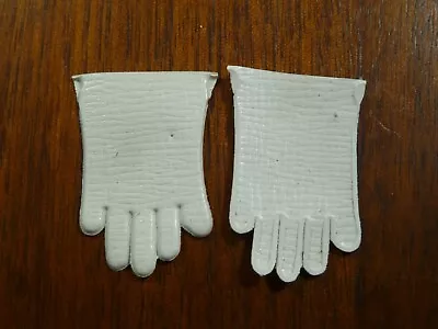 Vintage Vogue 8  Ginny White Vinyl Gloves • $1.99
