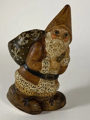 $44.95 • Buy VAILLANCOURT FOLK ART - Santa With Big Feet - 6  (Rocker) 1988 #425