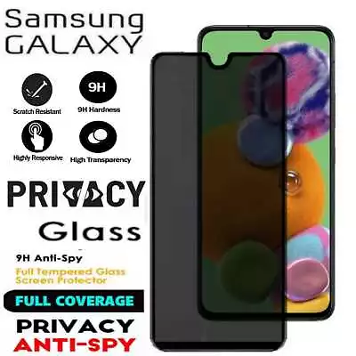 For Samsung Galaxy A02 A03 A12 A13 A42 Tempered Glass Privacy Screen Protector • £3.99