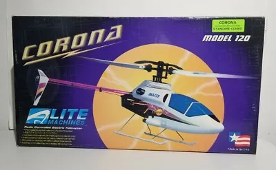 Rare Vintage 2002 Lite Machines  Corona  Model 120 Electric R/C Helicopter ☆ New • $879.99