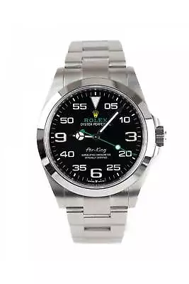 Rolex Air-King 40 126900 Steel Case Black Dial Mens Watch 2024 Full Set • £7750