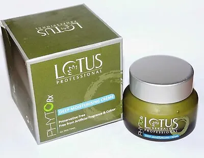 Lotus Professional Phyto-Rx Deep Moisturising Creme 50 Gm Skin Care Free Ship • £39.53