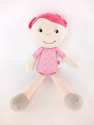 HABA Germany Soft Doll With Pink Hair In Buns Freckles Brown Eyes 10  • $24.99