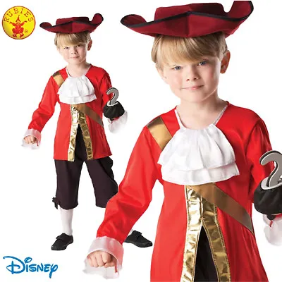 Captain Hook Boys Costume Book Week Child Pirate Disney Peter Pan Fancy Dress 7+ • $41.64