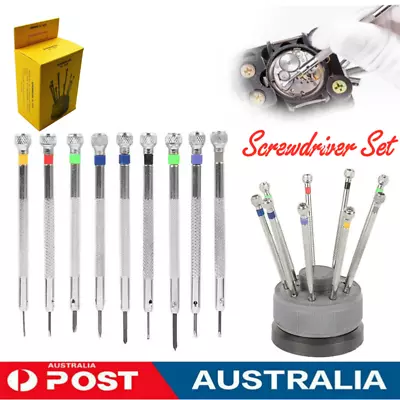 Watchmakers /Jewellers Screwdriver 19 Pcs With Reversible Blades Watch Repair AU • $24.47