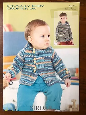 £2.25 • Buy Sirdar 5152 Knitting Pattern Baby & Child DK Duffel Coat With Collar Or Hood