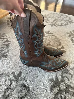 Leddy Vaquero Cowboy Boots Brown 4849L 390 105B Men’s 9 Women’s 11 • $400