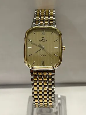 OMEGA Beautiful Two-Tone DeVille Special Gold & Steel Men's Watch- $6K APR W/COA • $1295