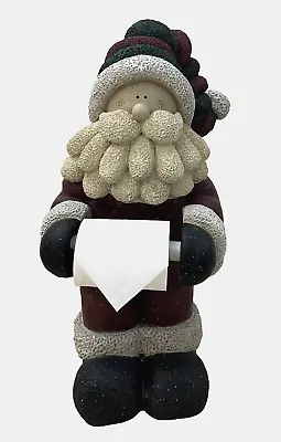 Vintage Standing Christmas Santa Clause Toilet Paper Holder Size 21” Tall • $69.99