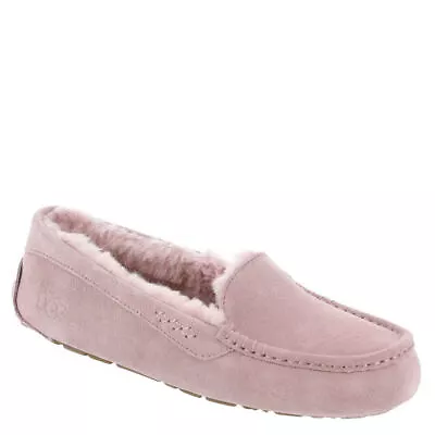 Women's Shoes UGG ANSLEY Suede Moccasin Slippers 1106878 LAVENDER SHADOW • $85