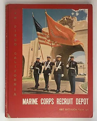 1960 U.s. Marine Corps Recruit Depot Yearbook San Diego Ca Platoon 187 Usmc • $99.99