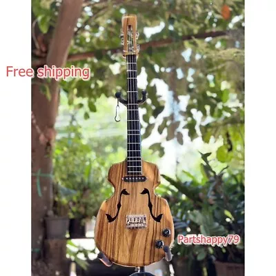 Thai Lao Isan Phin Mandolin Folk Electric Acoustic Music Instrument Wood Teak • $349