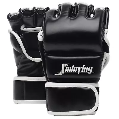 MMA Gloves Martial Arts Grappling Sparring Punch Bag UFC Boxing Training Half... • $38.10