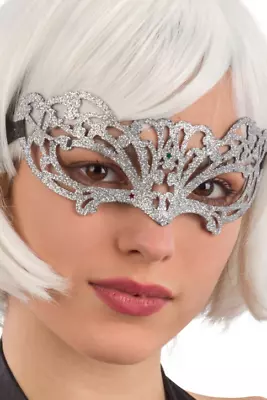 Ladies Mens Masquerade Mask Glitter Filigree Petite Classic • £6.99