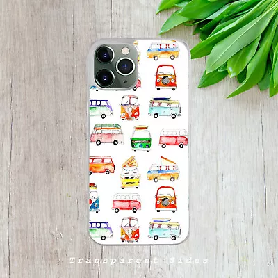 Camper Van  Case For Iphone Samsung Huawei Vintage Retro Sketch Gift Phone Cover • £6.99