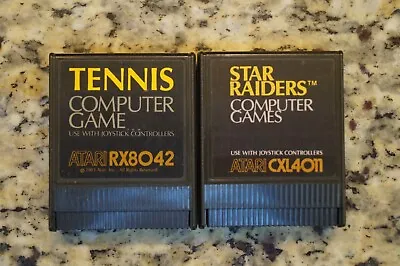 Atari 400 Lot(2) Tennis RX 8042 Star Raiders CXL 4011 * Free Shipping • $14.95