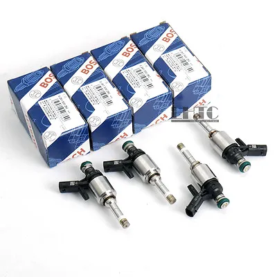 4x Fuel Injectors Bosch Genuine For VW Golf GTI MK7 AUDI A3 A4 A5 2.0 TFSI CNCD • $156